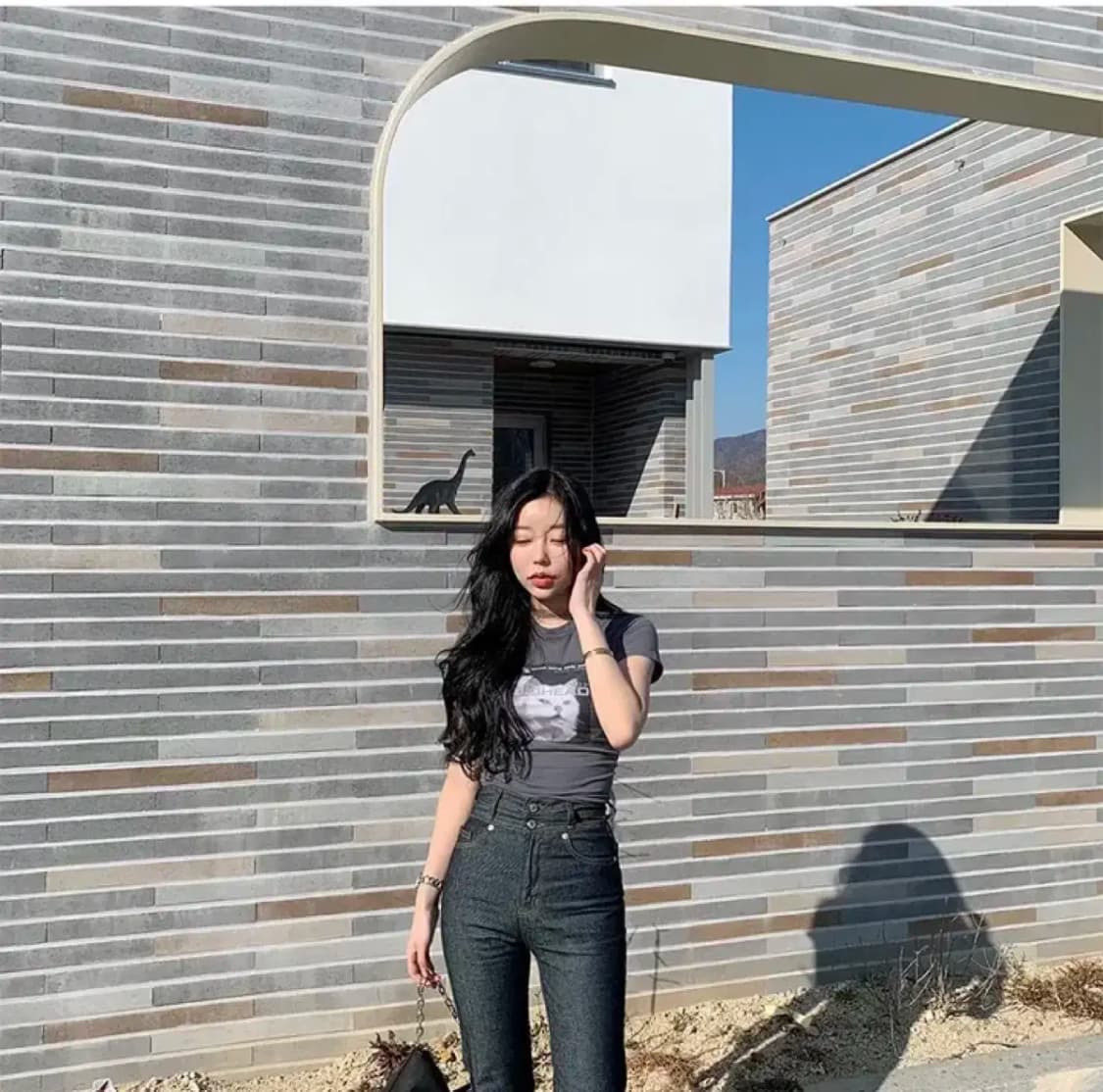 택있음)매그놀리아 롱 부츠컷 청바지 노말 s 상품이미지6