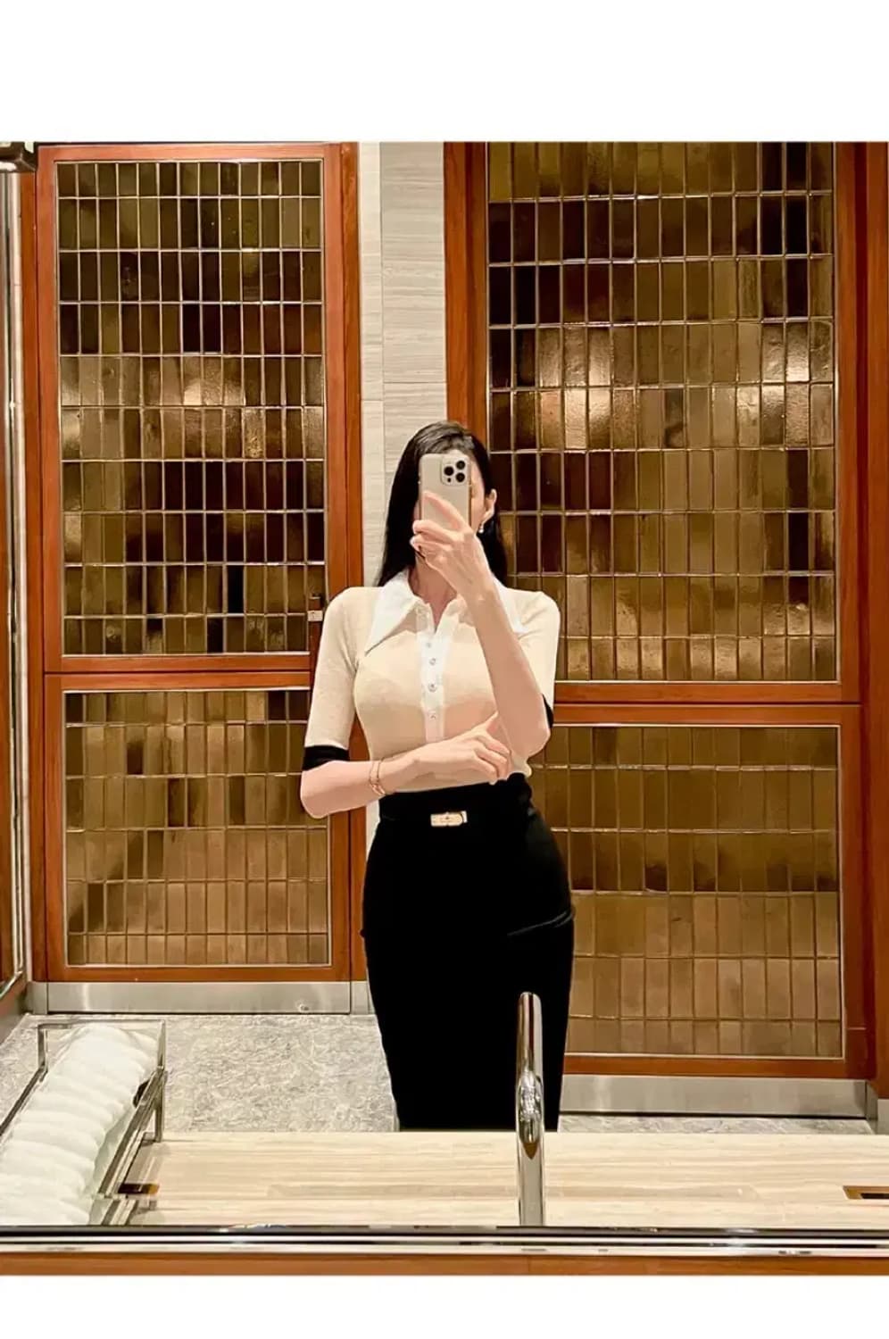 엘비 LB 카라 배색 티 상품이미지2