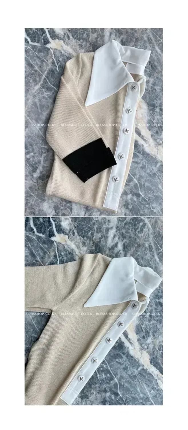 엘비 LB 카라 배색 티 상품이미지3