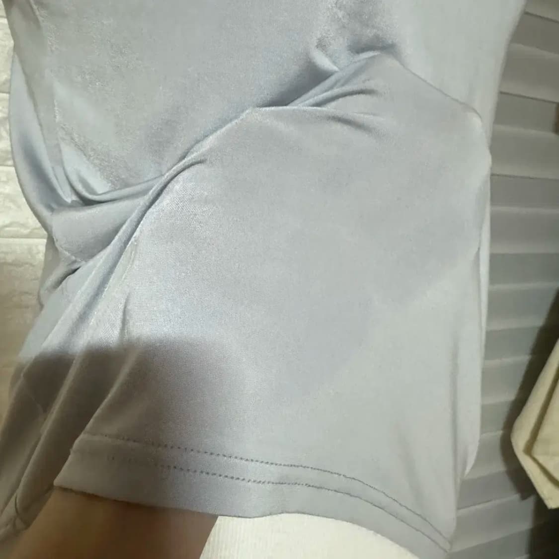 쿨 캡소매 반목 블라우스 반목티 상품이미지5