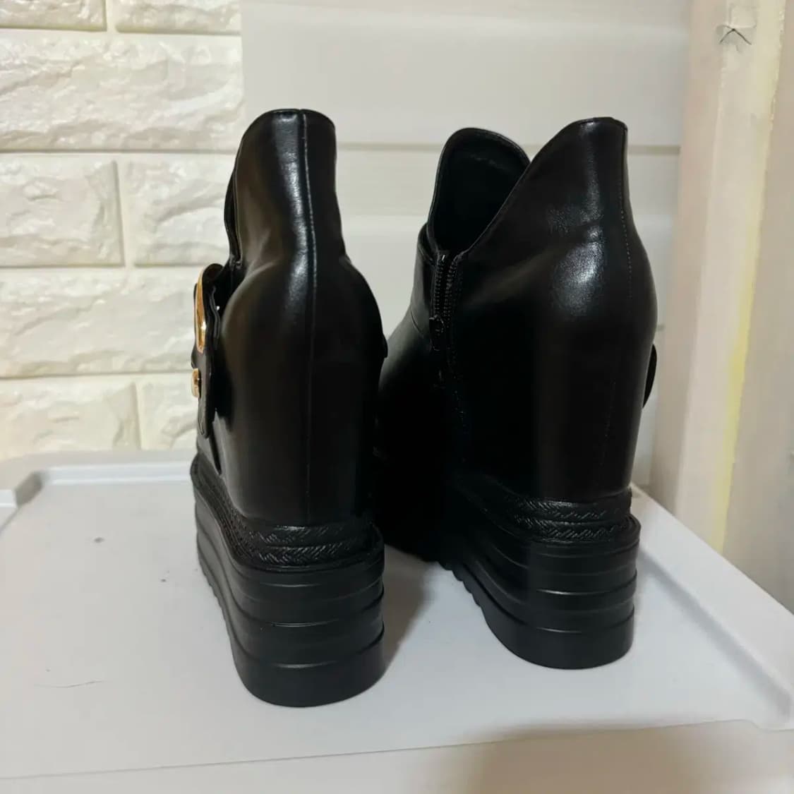 통굽 웨지힐 13cm 통굽힐 워커힐 부츠힐 상품이미지4