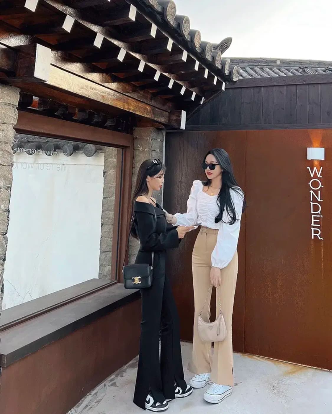 하이웨스트 트임 롱 부츠컷 슬랙스 베이지s 상품이미지2