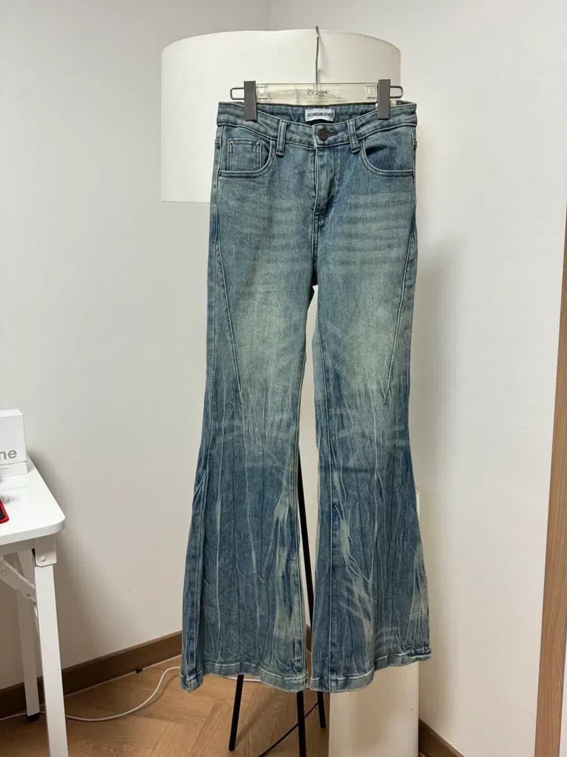 워싱 롱 부츠컷 청바지 s(26-7) 상품이미지5