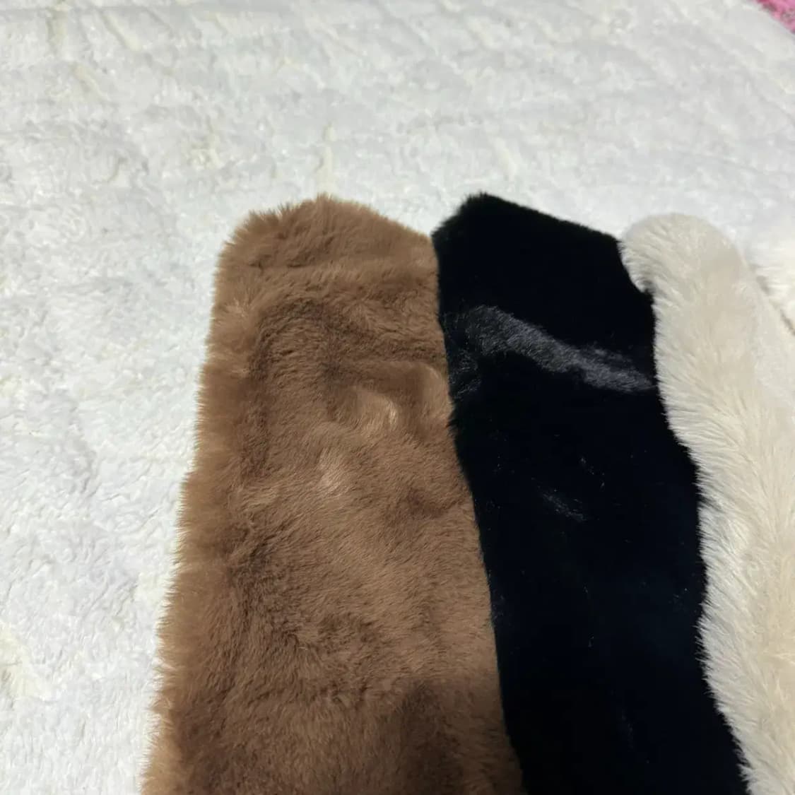 페이크퍼 홀 머플러 목도리 아이보리 베이지 브라운 블랙 4컬러있음 상품이미지6