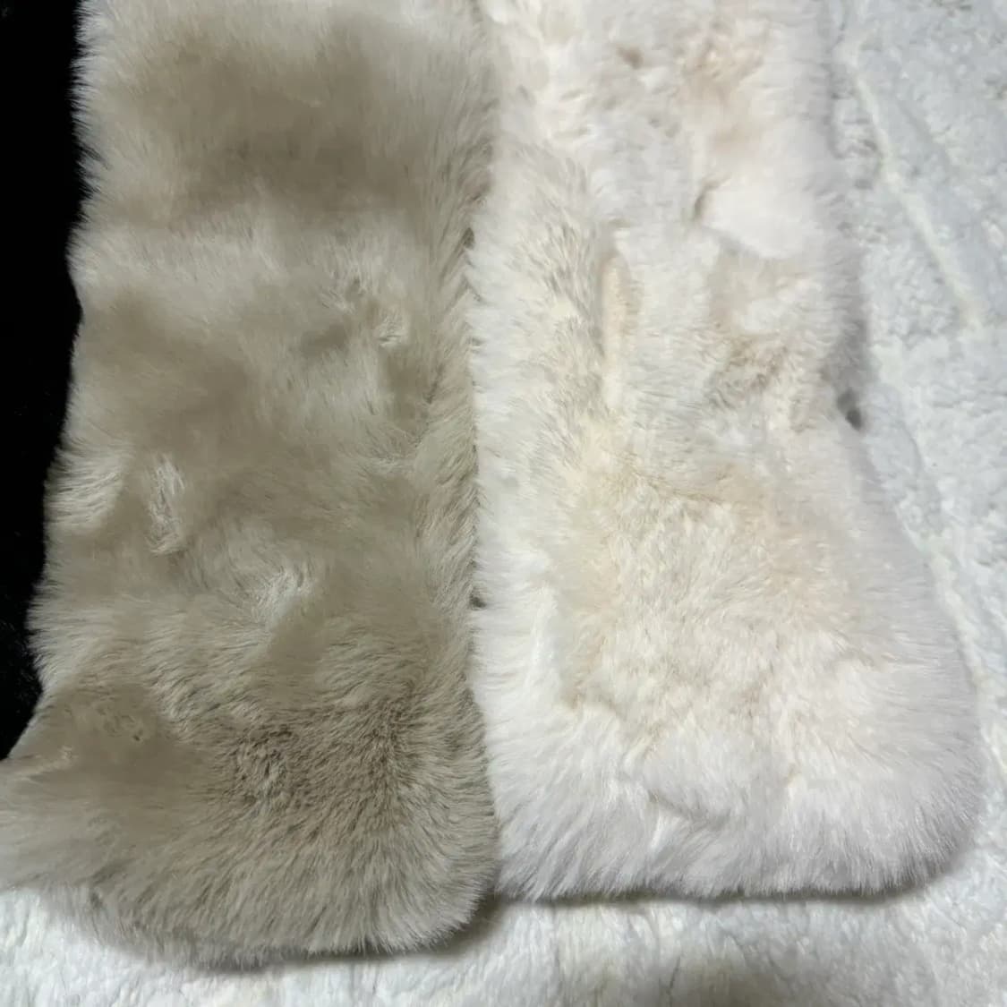 페이크퍼 홀 머플러 목도리 아이보리 베이지 브라운 블랙 4컬러있음 상품이미지7