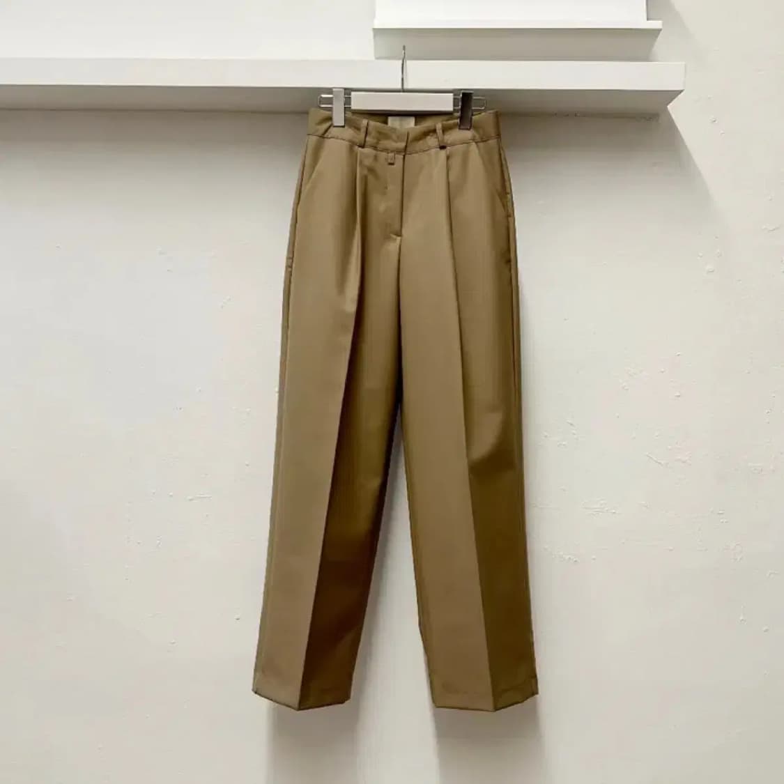 와이드 롱 슬랙스 스몰 네이비 상품이미지5