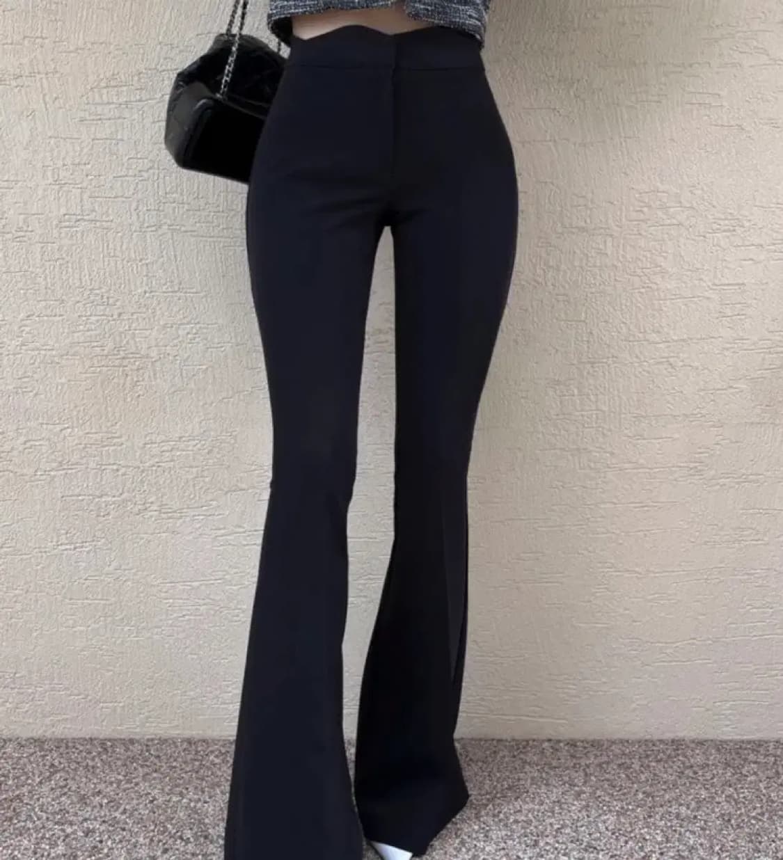 에스나인 물결 부츠컷 롱 슬랙스 브라운 m 상품이미지2