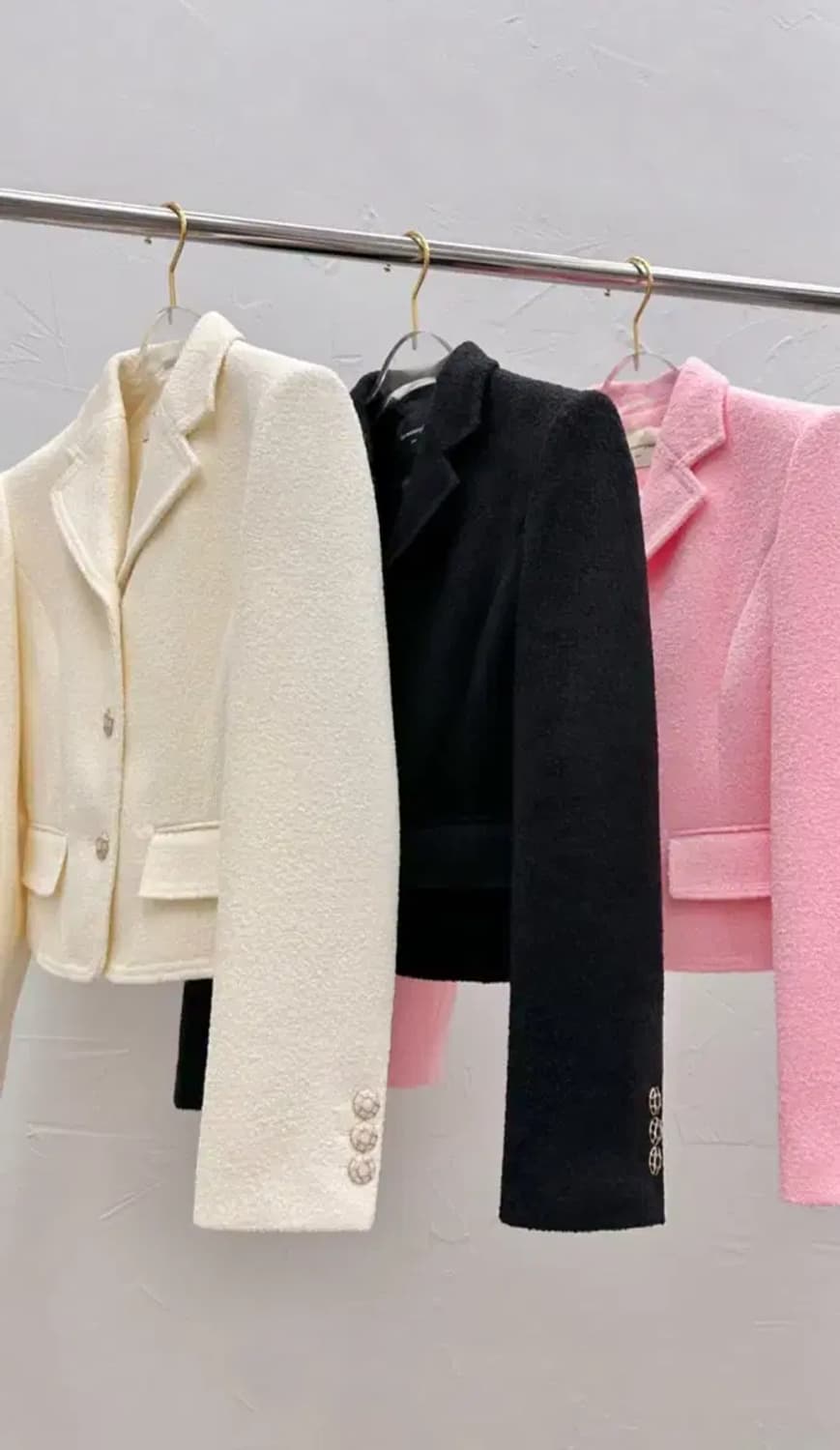 울 트위드 자켓 아이보리 13만원대 고퀄 상품이미지1