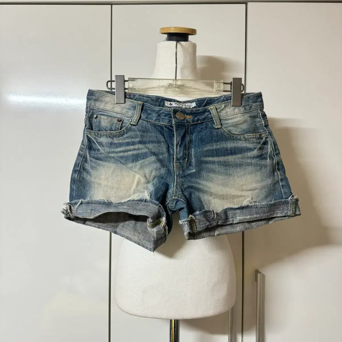 롤업 데님 숏팬츠 핫팬츠 반바지 상품이미지1
