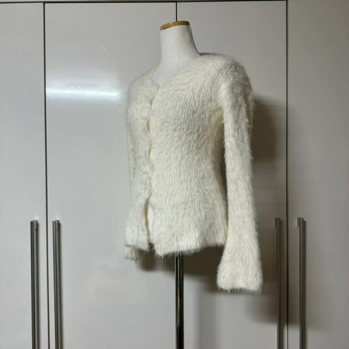 페이크 앙고라 니트 가디건 상품이미지3