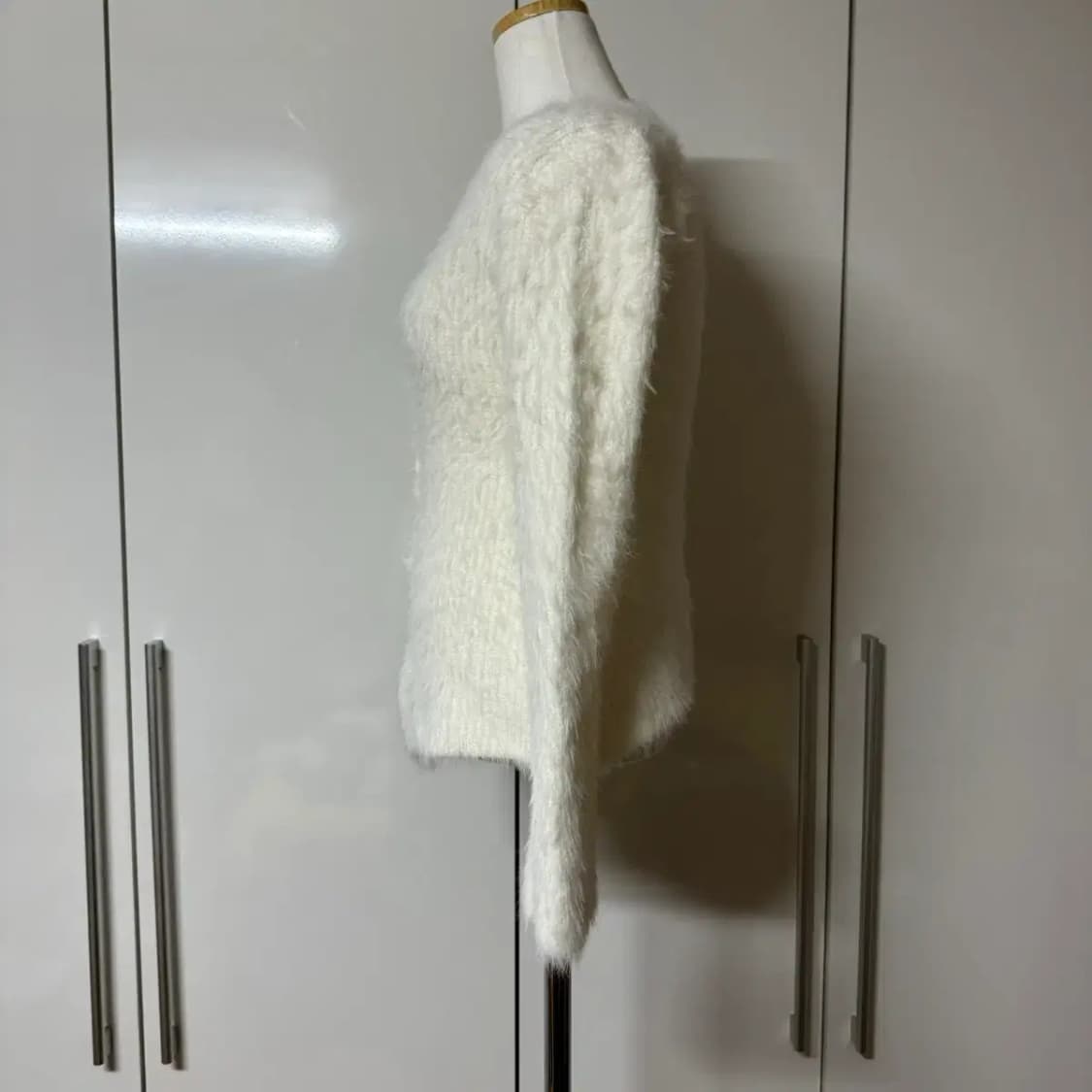 페이크 앙고라 니트 가디건 상품이미지4