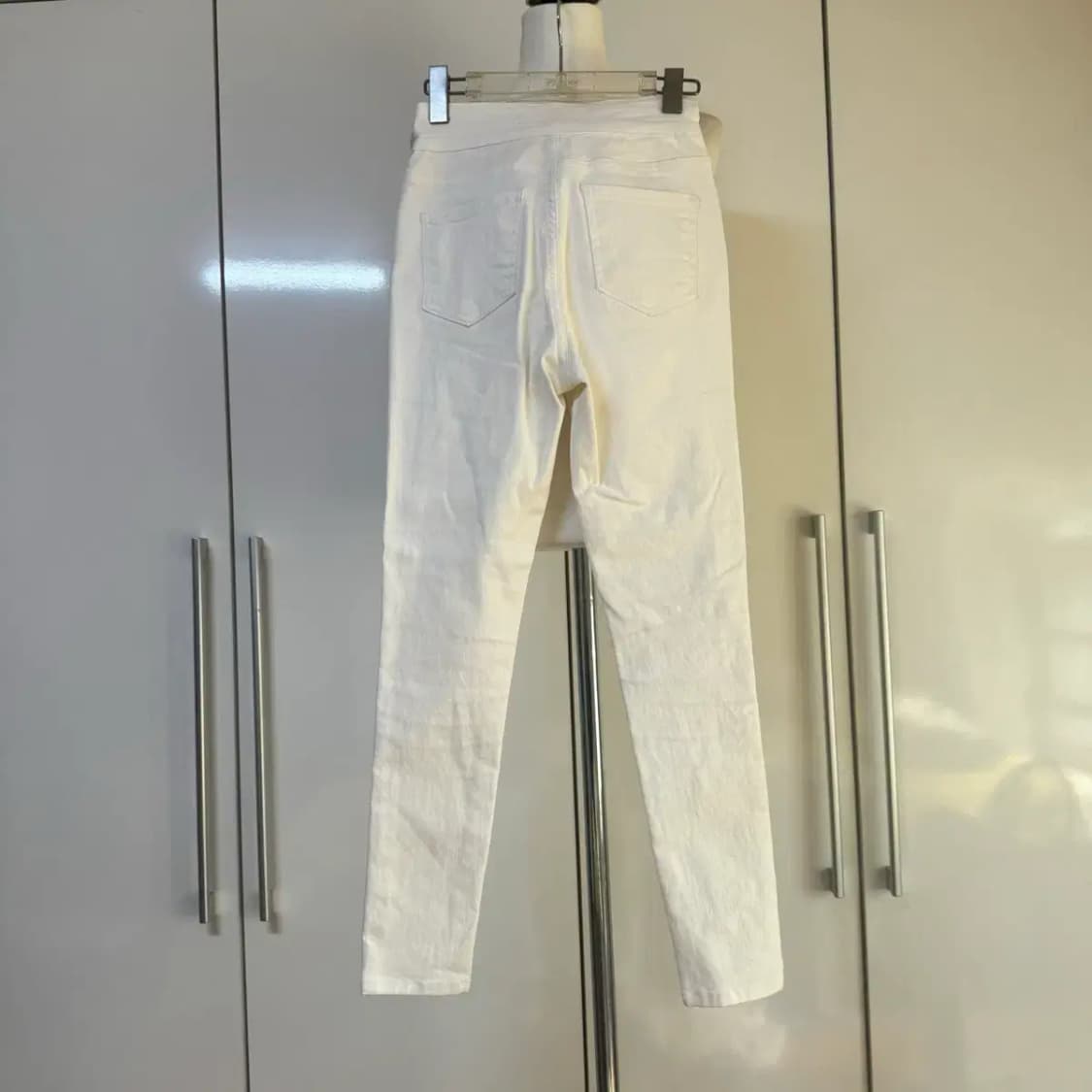 벨트 화이트 스키니진 s 상품이미지3