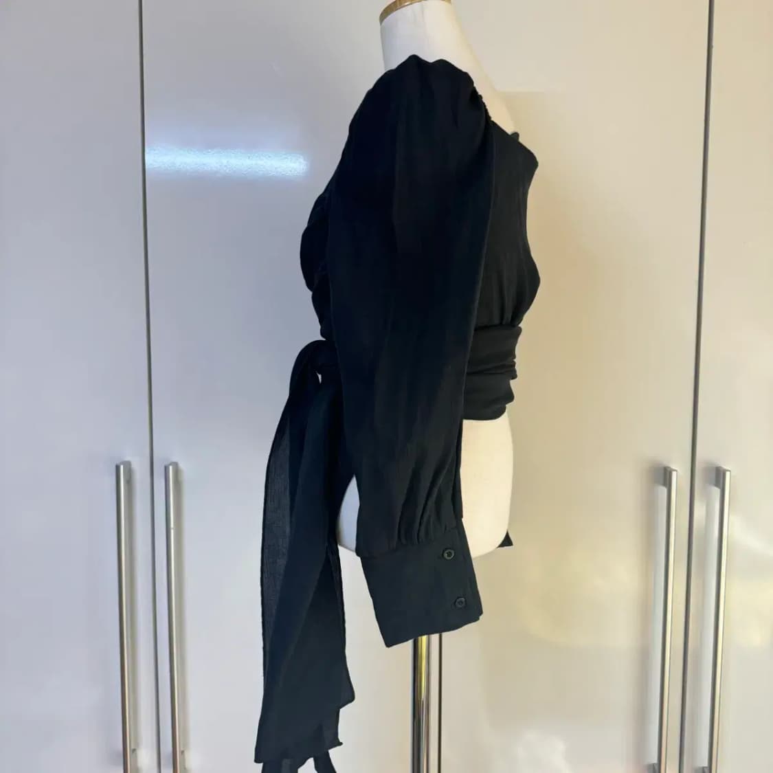 랩 퍼프 묶음 블라우스 상품이미지5