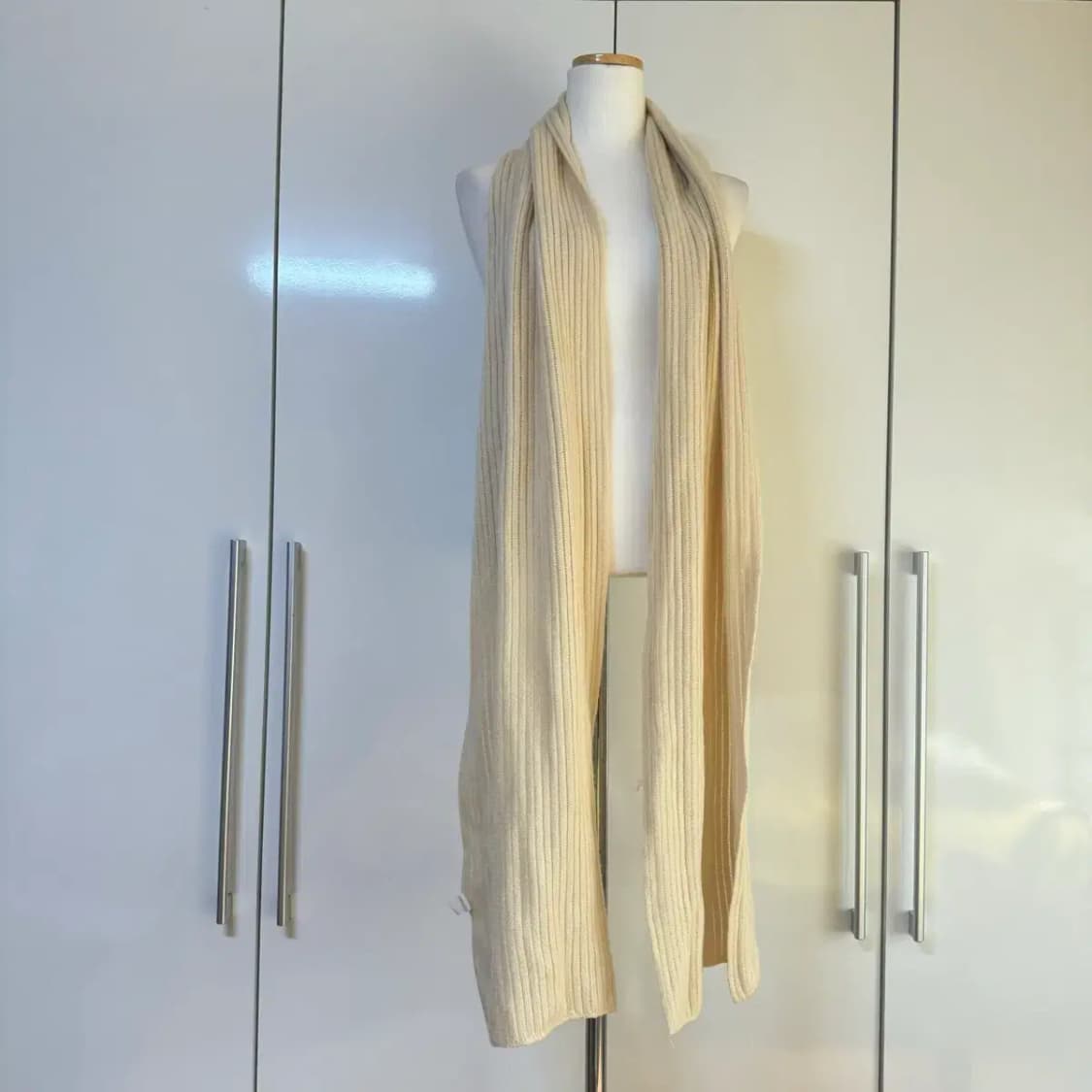 아크릴 100% 머플러 목도리 아이보리 상품이미지1