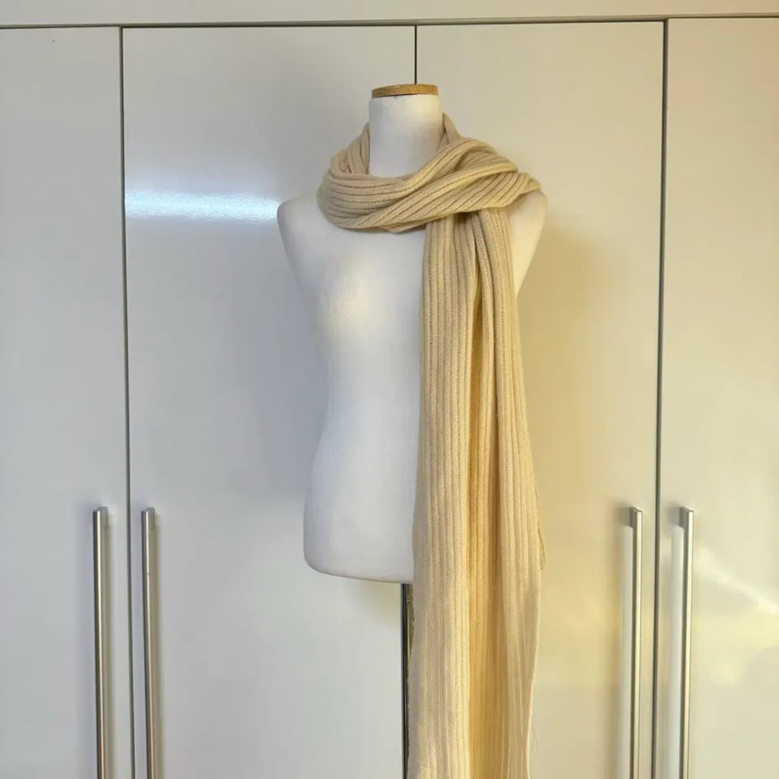 아크릴 100% 머플러 목도리 아이보리 상품이미지2
