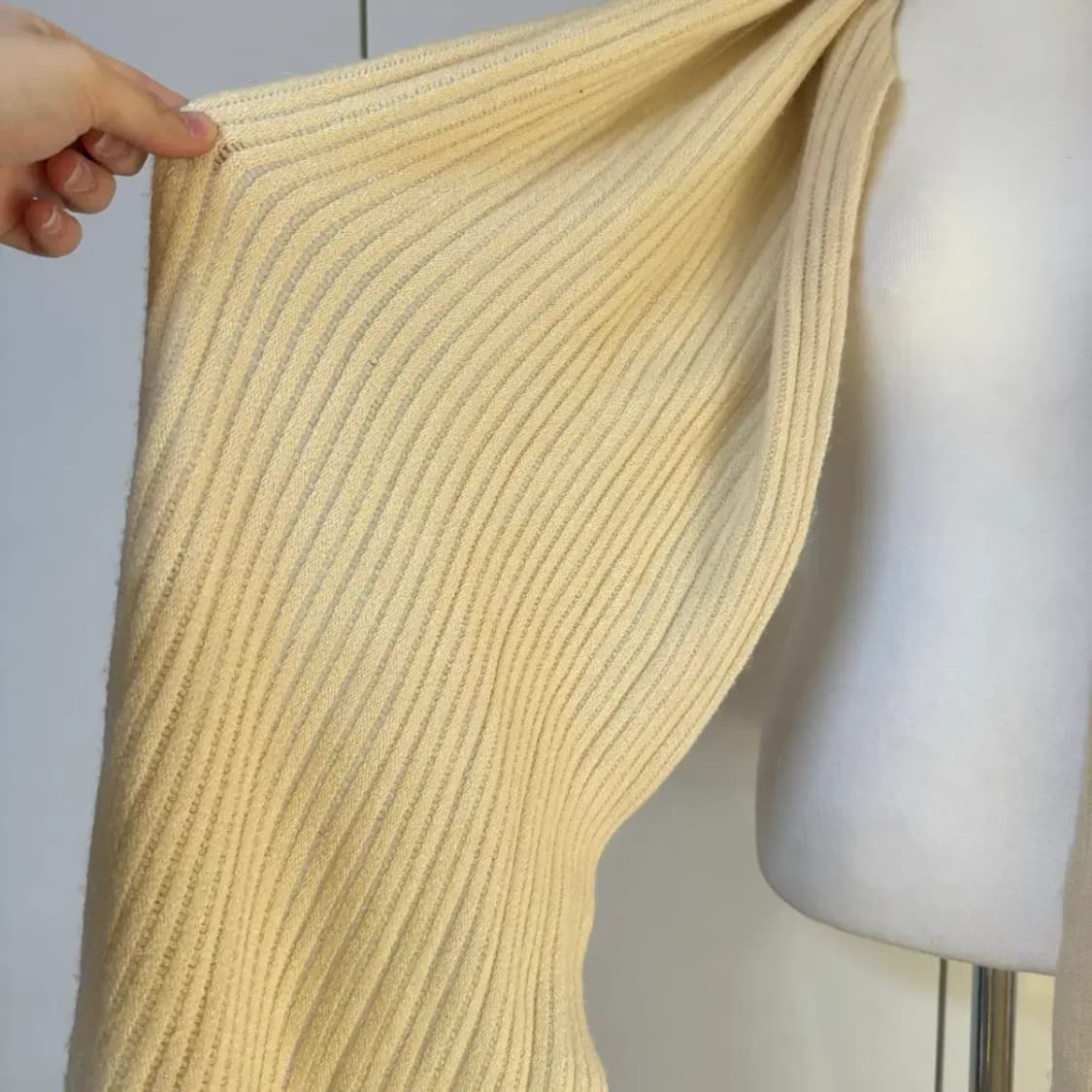 아크릴 100% 머플러 목도리 아이보리 상품이미지3