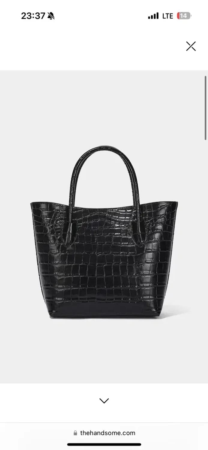 오브제 OBZEE 크로커다일 소가죽 토트백+ 큐빅 카드지갑 디자이너백 상품이미지3