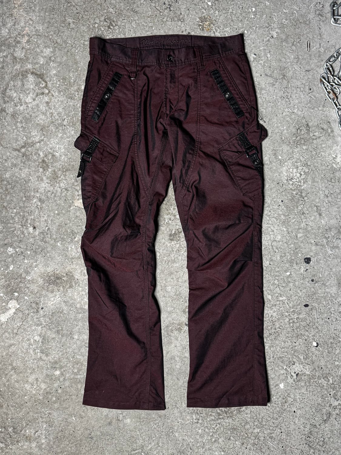 Nicole Club for Men Burgundy Cargo Pants 상품이미지2