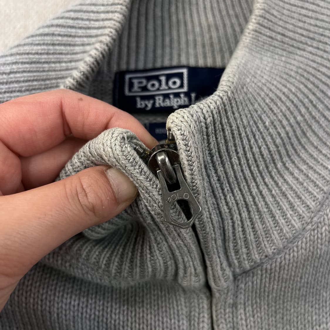 100 폴로랄프로렌 스몰포니 코튼 니트 집업 상품이미지5