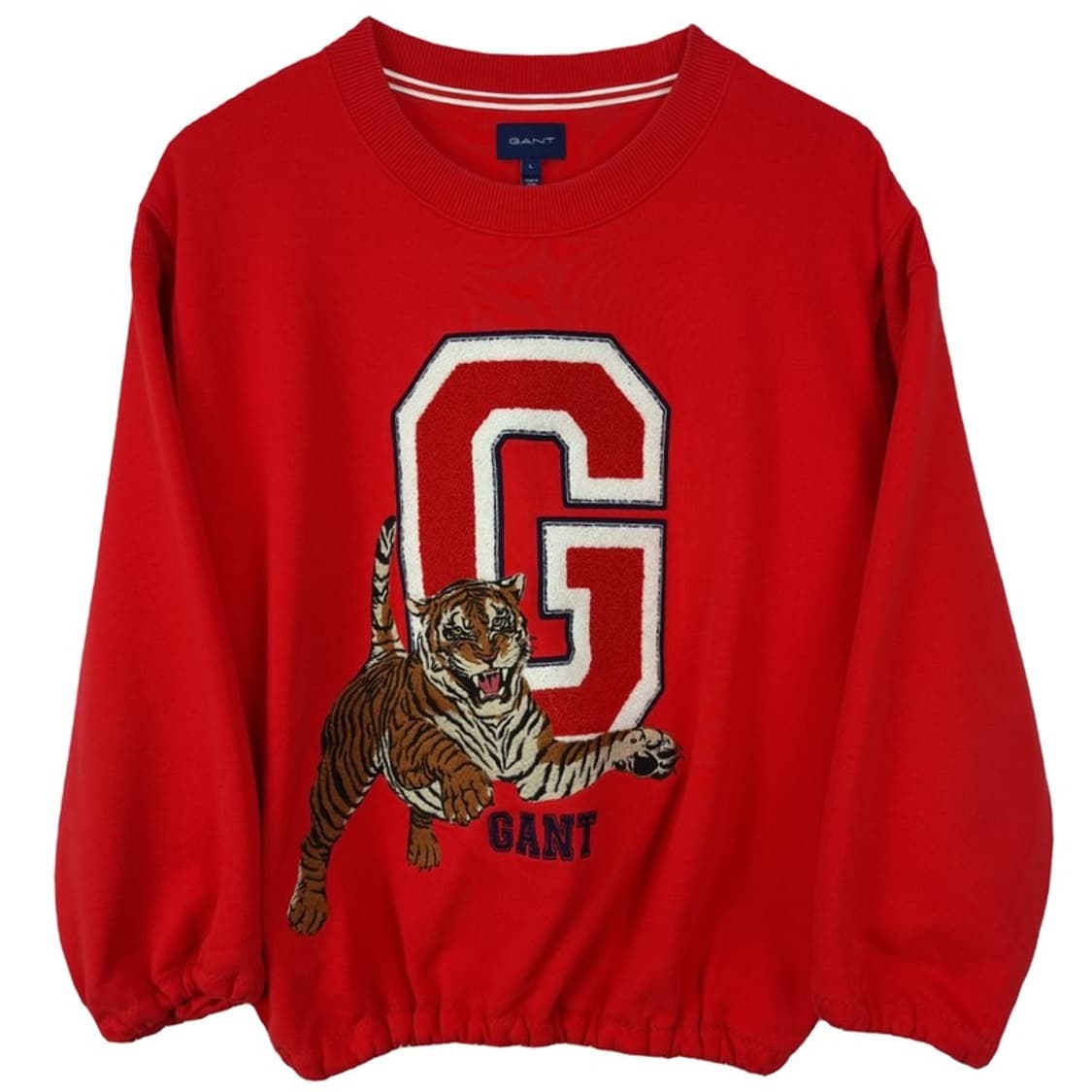 [간트] 빈티지 그래픽 자수 오버핏 크롭 맨투맨 M19261 상품이미지2