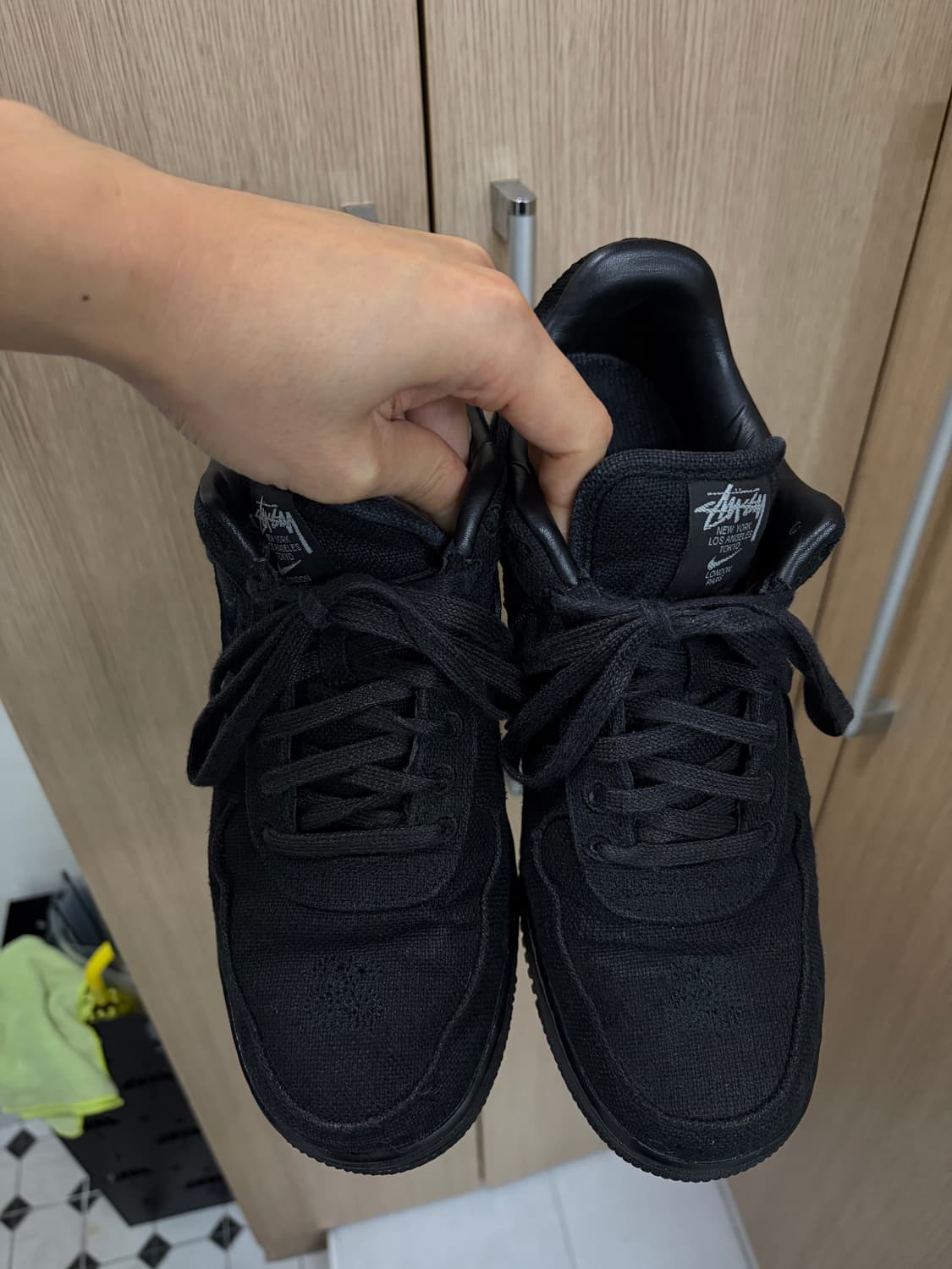 나이키 x 스투시 에어포스 1 로우 블랙 285 상품이미지4