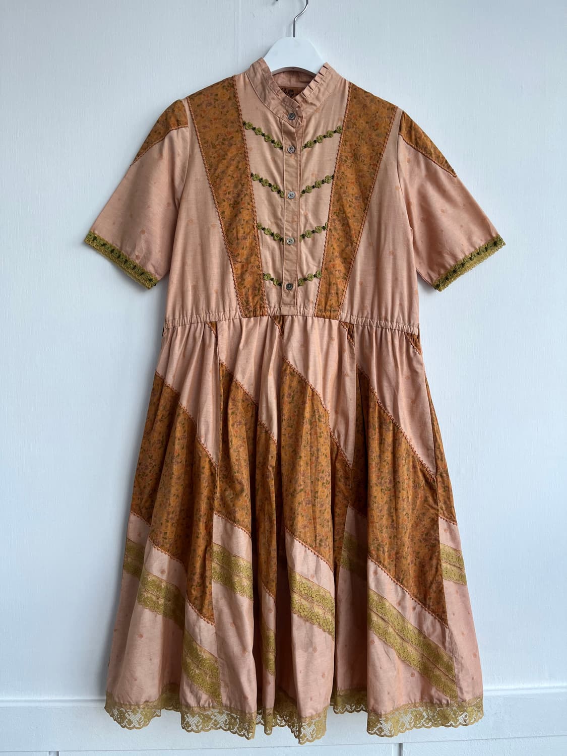 브라운 숲소녀룩 셔츠 원피스 상품이미지1