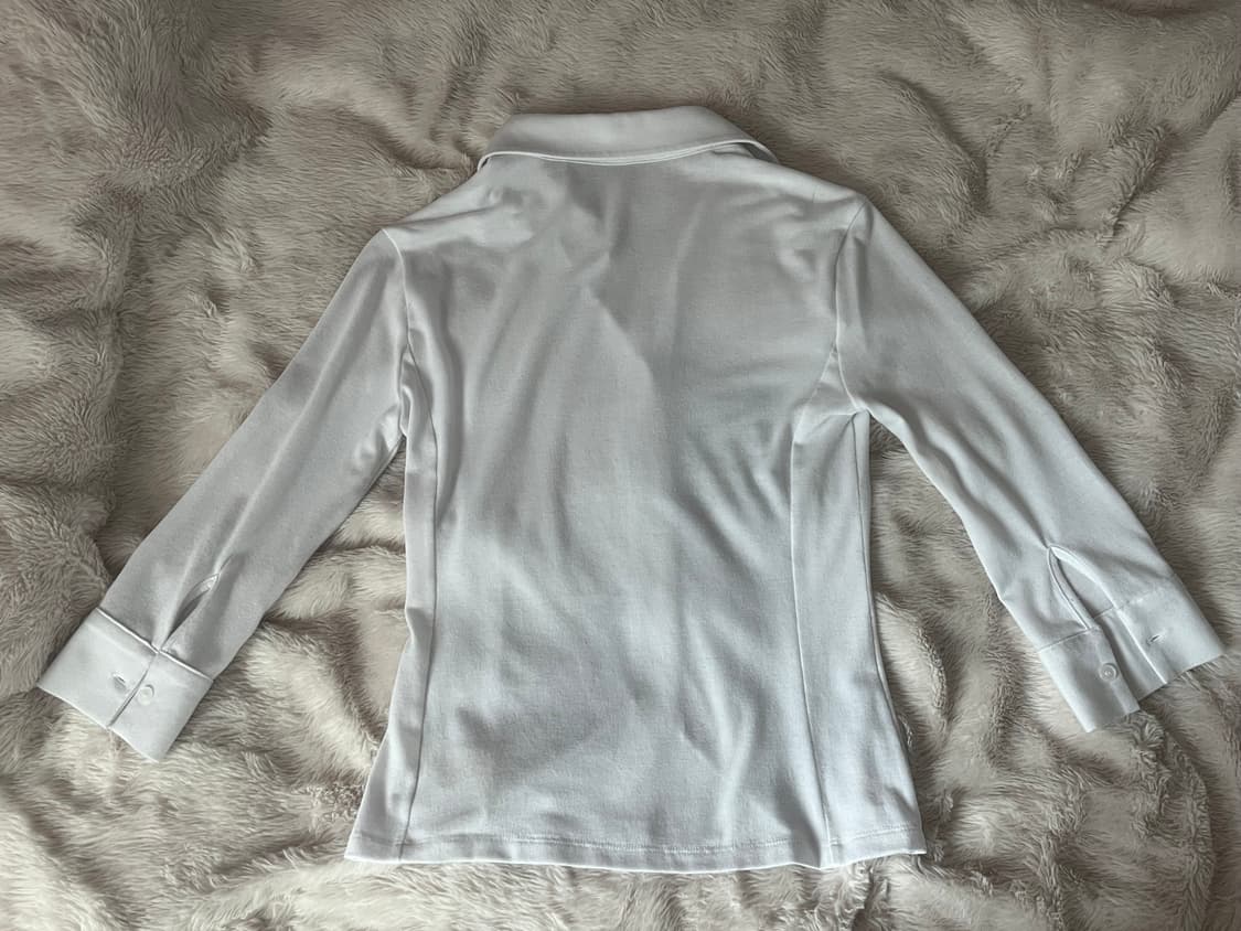 본네 bonnae 쓰리쿼터 셔츠 (화이트)1사이즈 상품이미지6