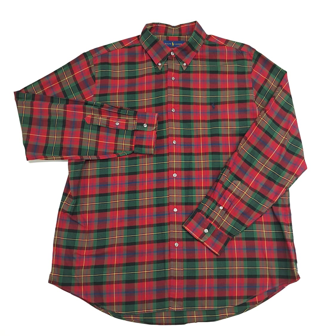 CN660 2XL 폴로 랄프로렌 크리스마스 타탄체크 긴팔 셔츠 남방 상품이미지2