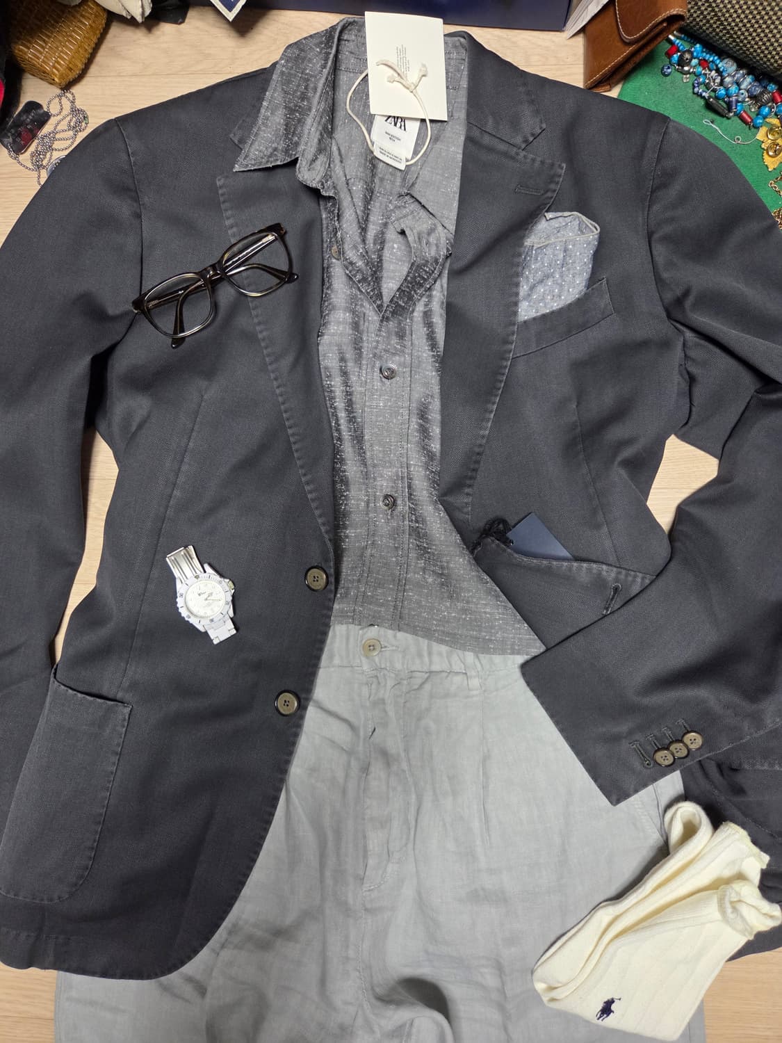 (새상품)Zara man 에디션 리미티드 한정 셔츠 남방 상품이미지8