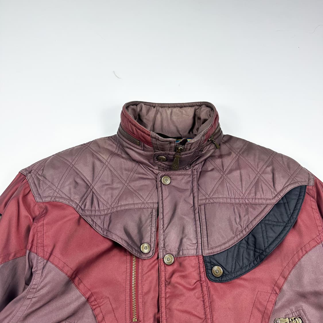 90s 데상트 스키 올드스쿨 박시핏 점퍼 버건디 L 상품이미지2