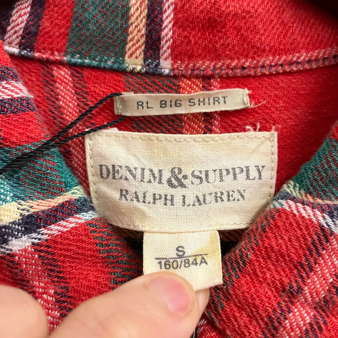 N141 폴로 데님앤서플라이 체크셔츠 빅셔츠 상품이미지2