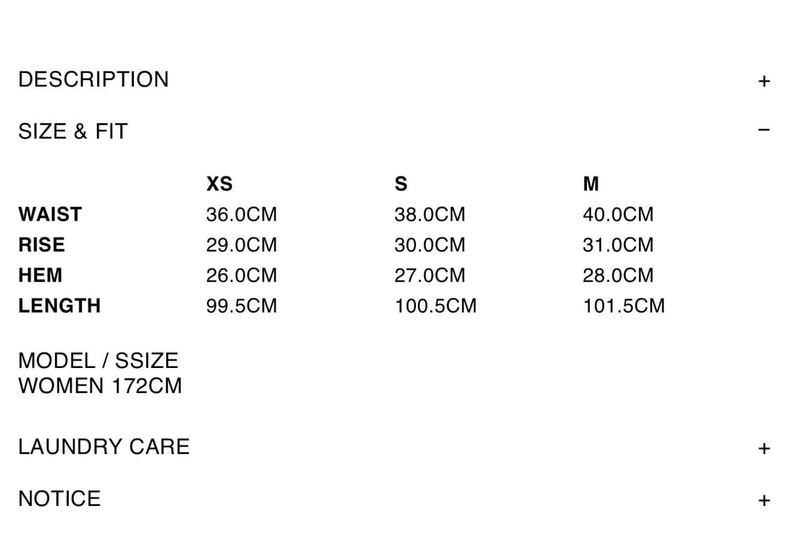 엑슬림 EP.8 WOMEN 03 TROUSERS XS 상품이미지6