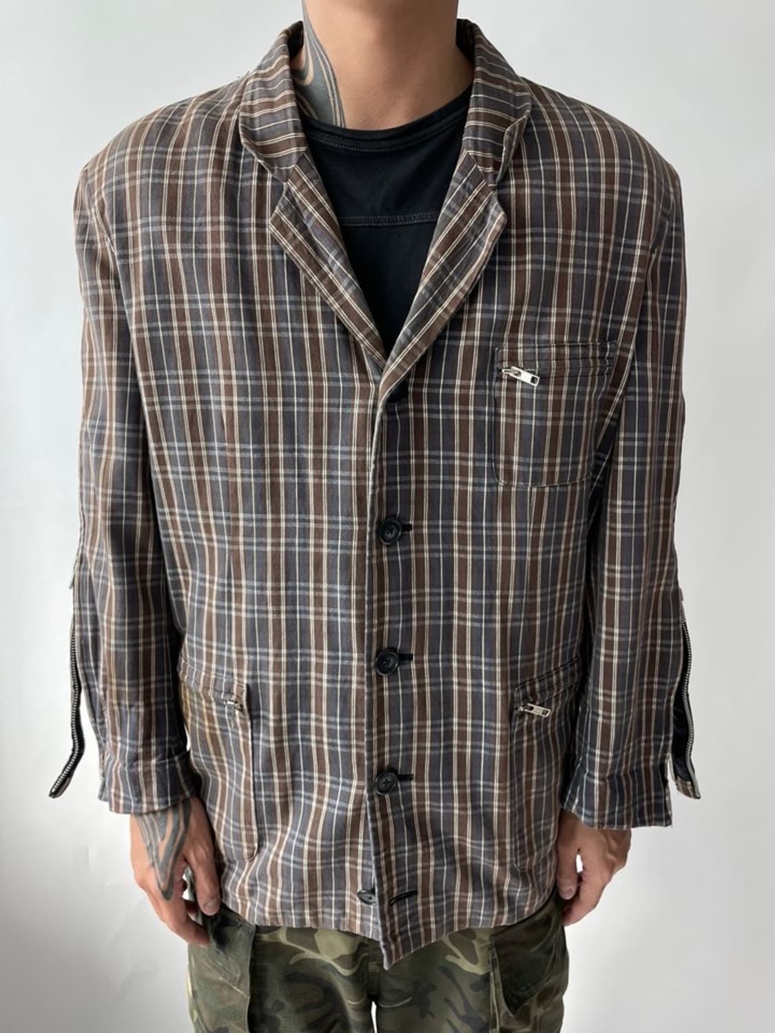 THE SPEW VTG SLEEVE ZIP DETAIL TAILORED  상품이미지1