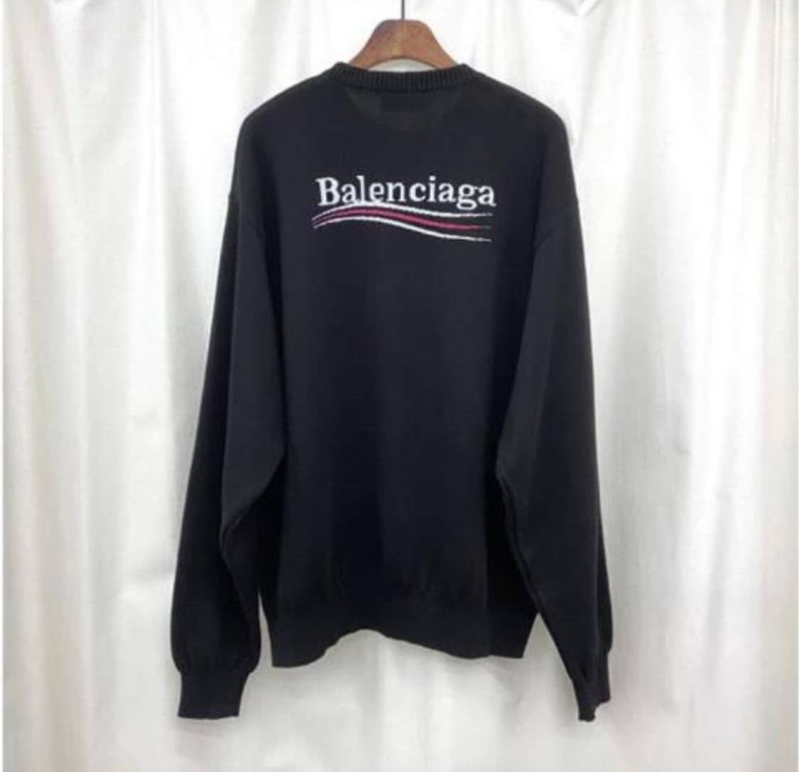 발렌시아가 22FW 웨이브로고 니트 새상품 상품이미지6