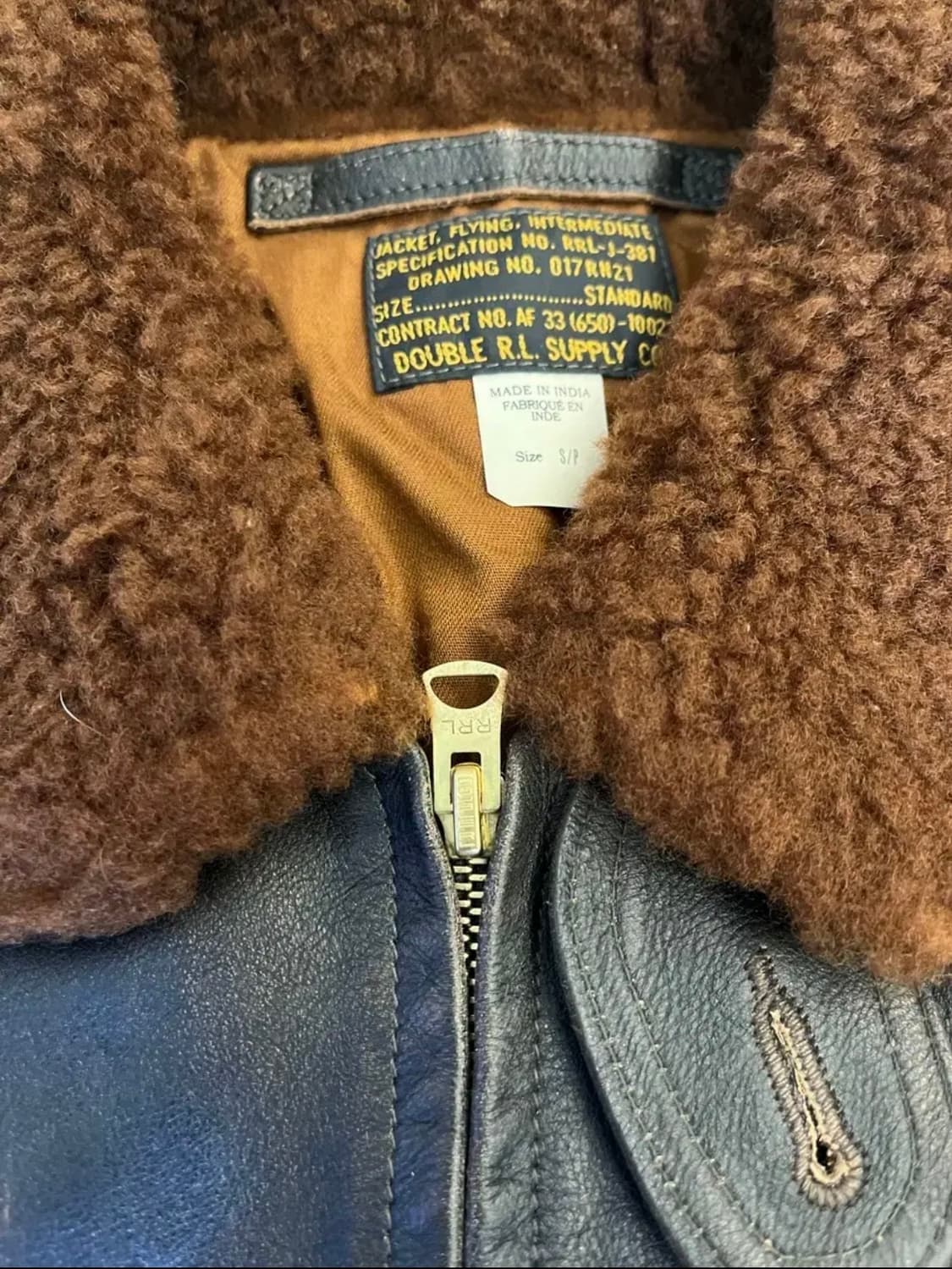 RRL VINTAGE EFFECT G-1 LEATHER JACKET 상품이미지3