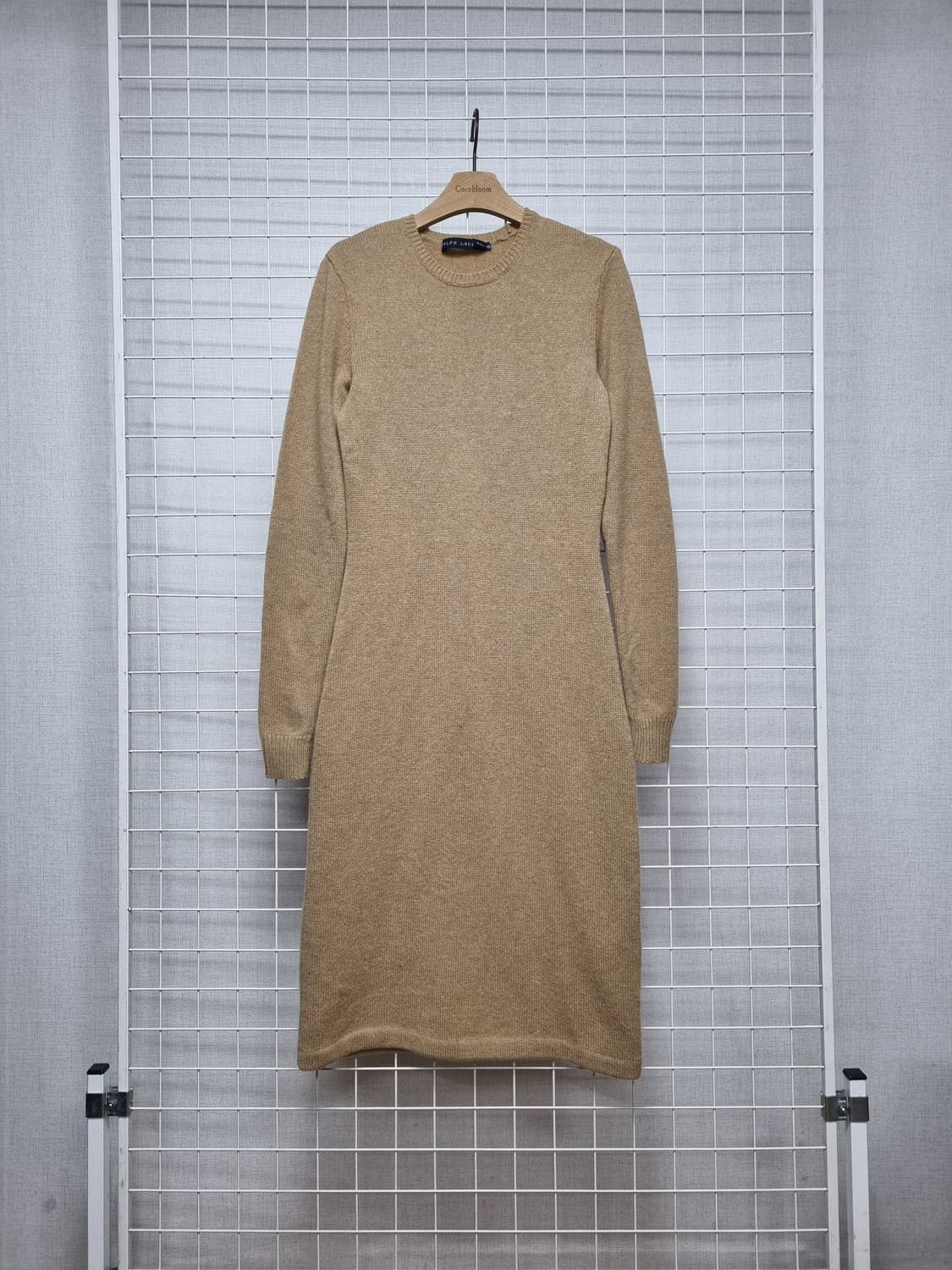 폴로 캐시미어 엘보패치 니트원피스 S 상품이미지1