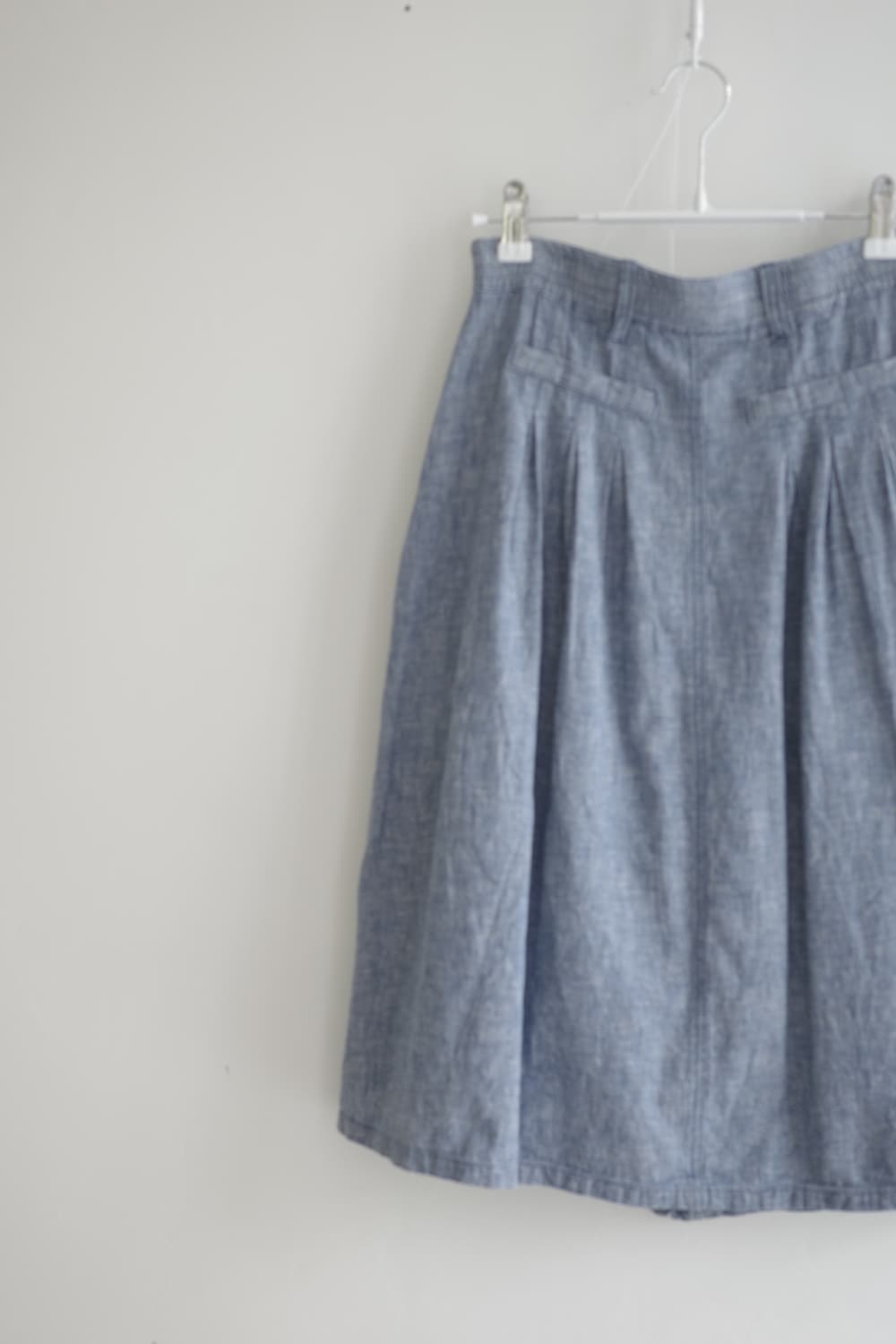 블루 린넨 버튼 스커트 상품이미지6