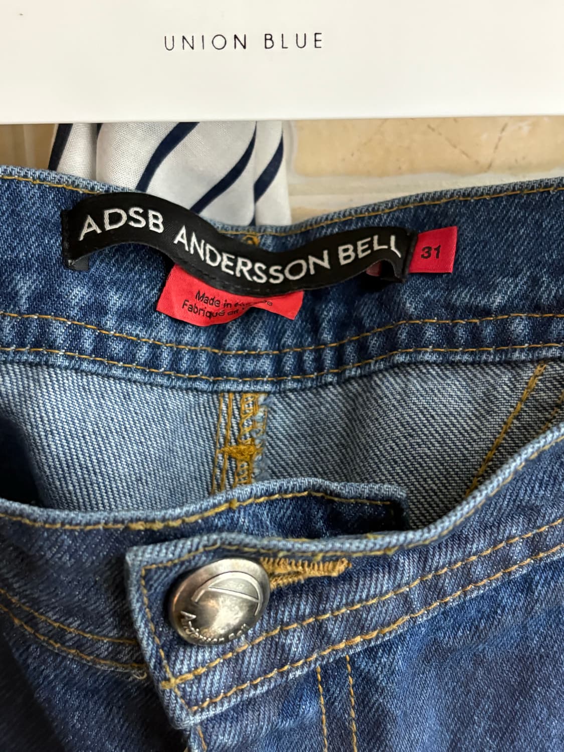 앤더슨벨 - 코티드 청바지 플레어핏 31 상품이미지5