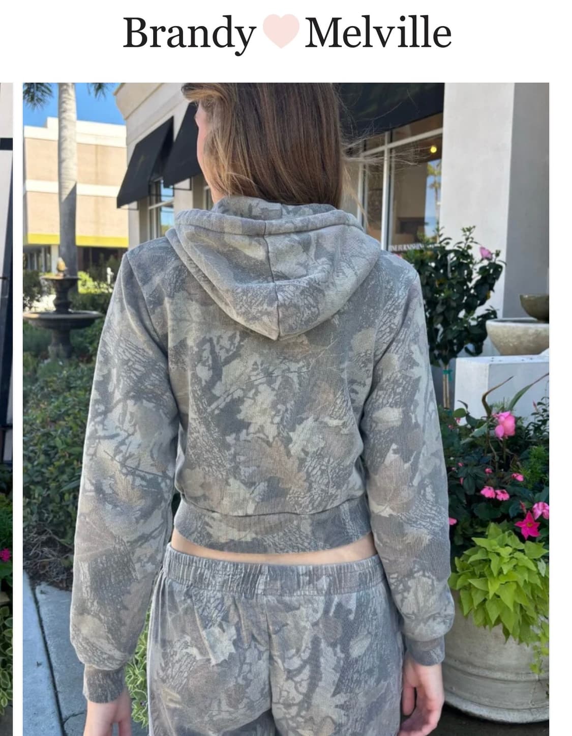 브랜디멜빌 크리스탈 카모플라쥬 후디 리얼트리 후드집업 상품이미지3