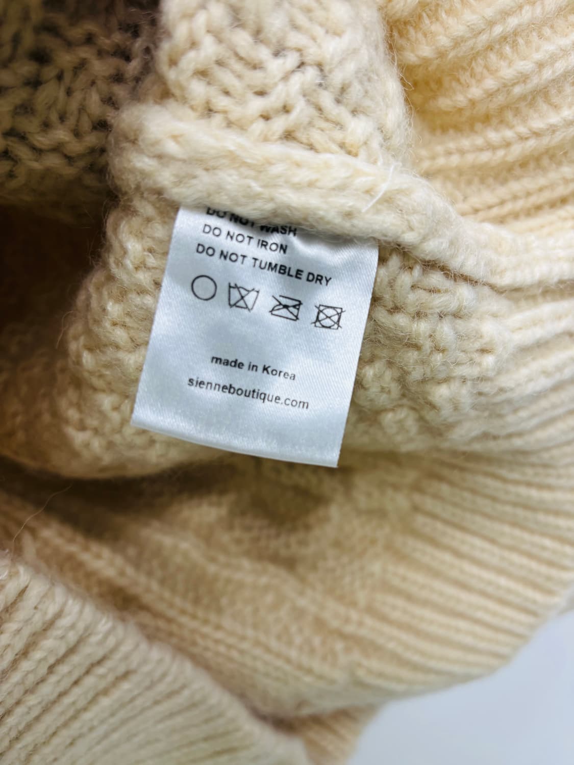 시엔느 SIENNE 울 케이블 니트 스웨터 상품이미지5