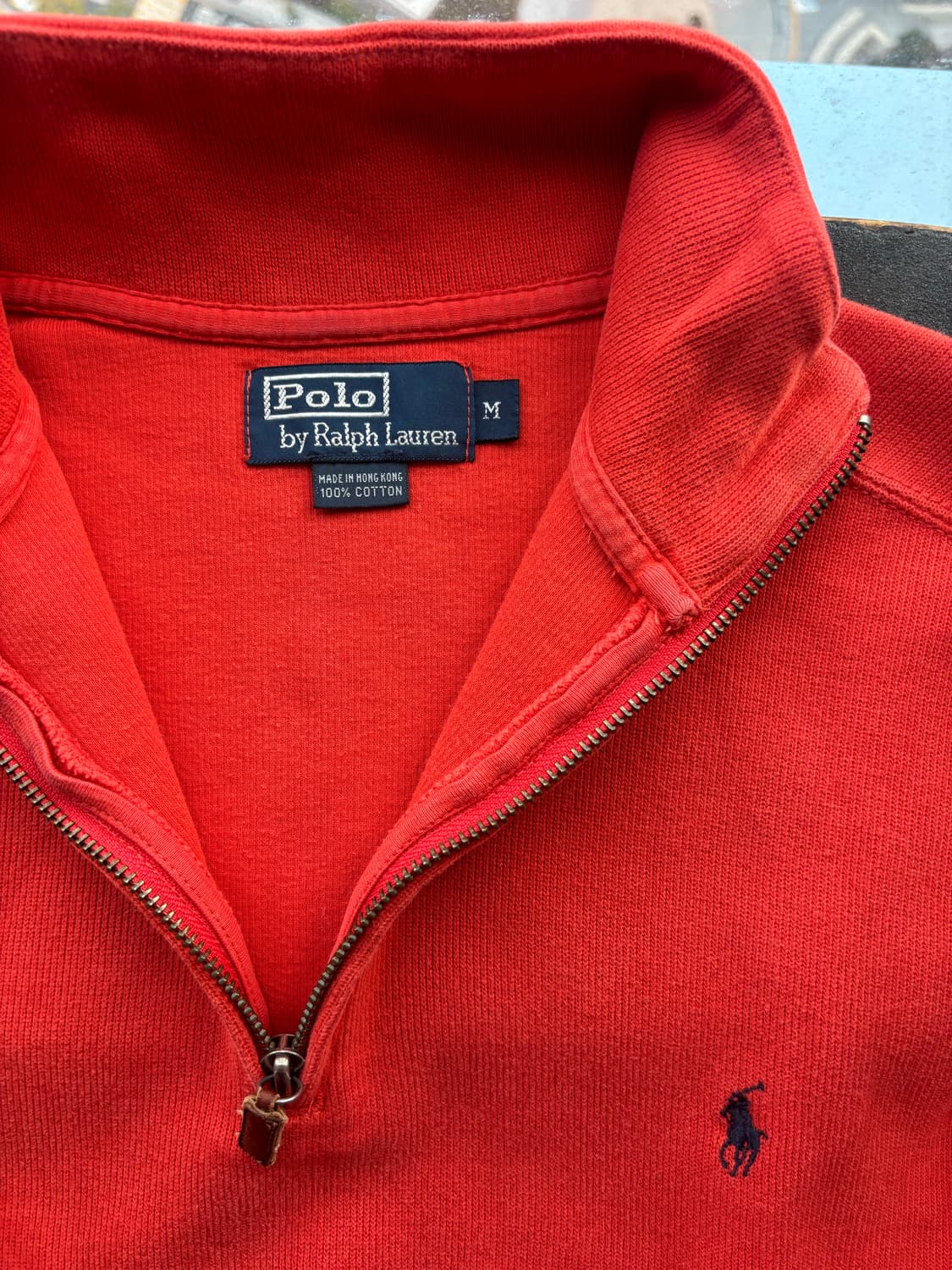 폴로랄프로렌 오렌지 하프 집업 m 상품이미지3