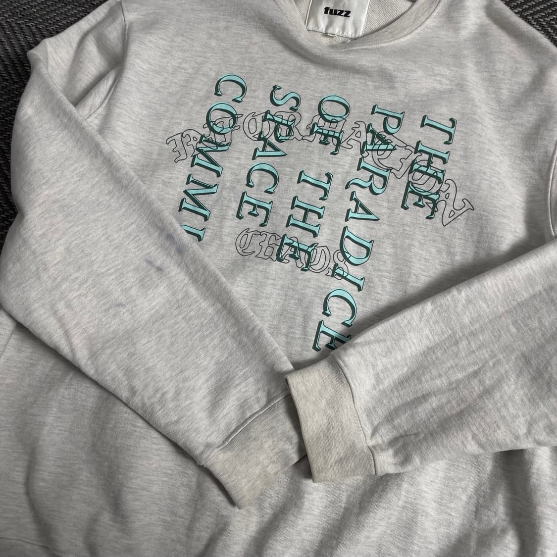 FUZZ 올드스쿨 레터링 박시핏 맨투맨o 3280 상품이미지5