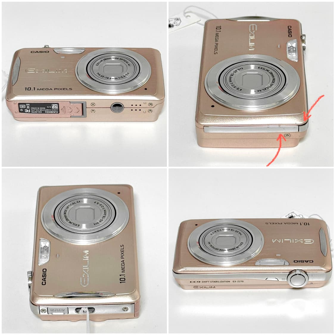 카시오 엑슬림 Z270 로즈골드 빈티지디카 상품이미지6