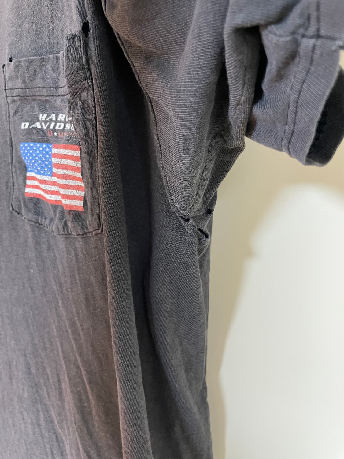 90s made in usa 할리 데이비슨 티셔츠 xl 상품이미지5