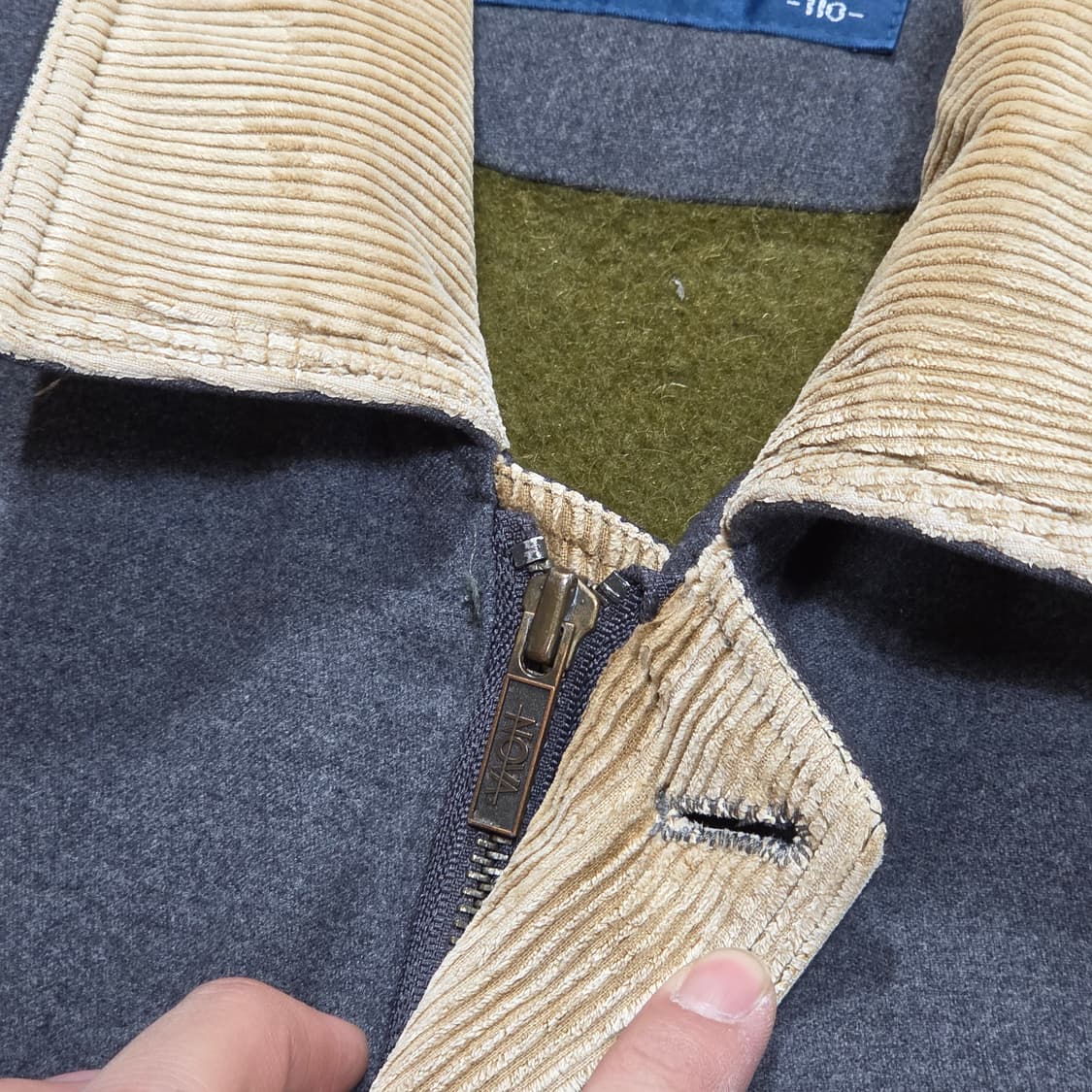 NOVA 코듀로이 카라 누빔 야상 점퍼 상품이미지3