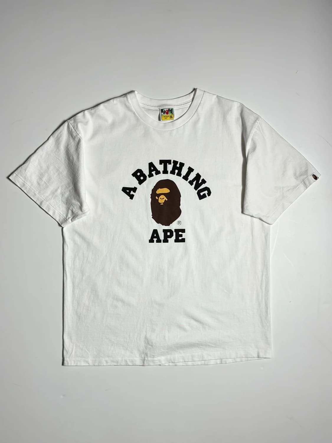 베이프 BAPE 컬리지 코튼 반팔 티셔츠 R1705 상품이미지1