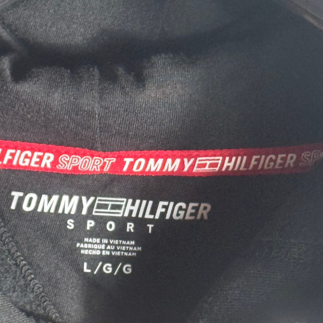타미힐피거 블랙 후드티 (L) 상품이미지2