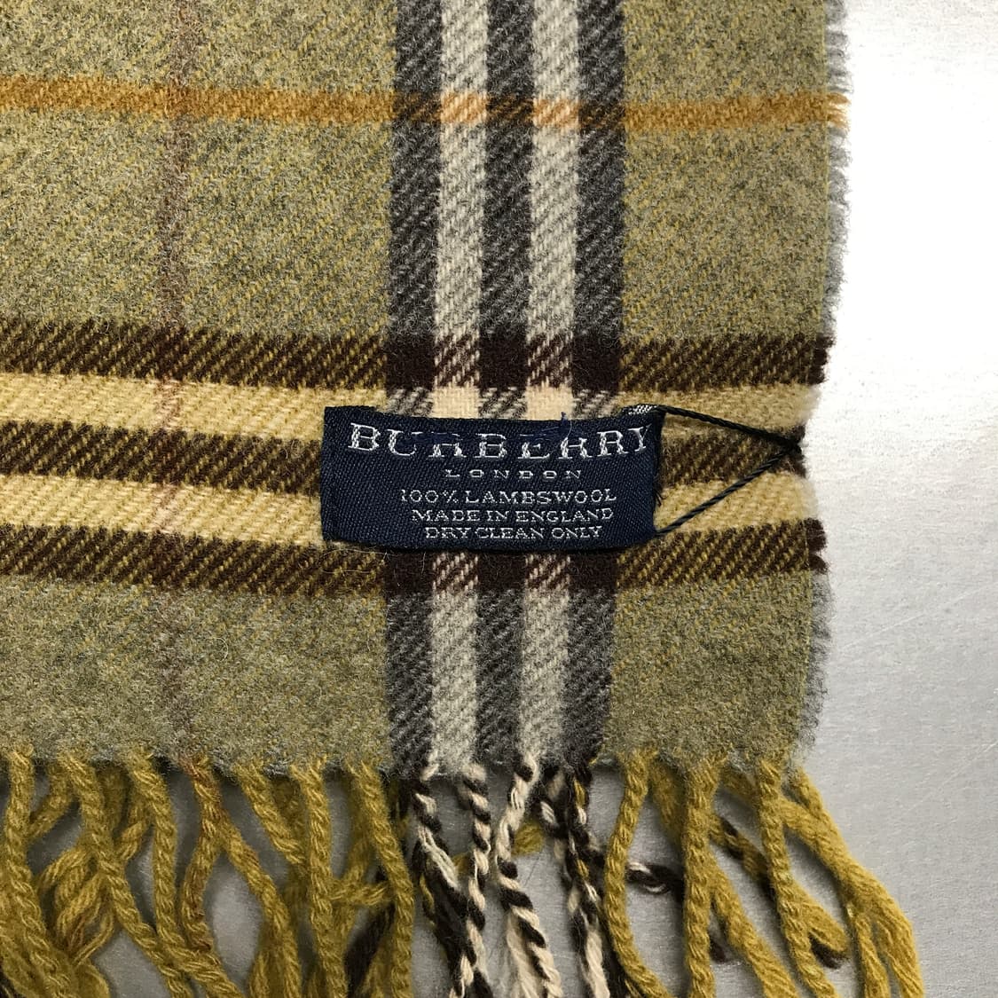 버버리 정품 램스울 머플러 카키 상품이미지4