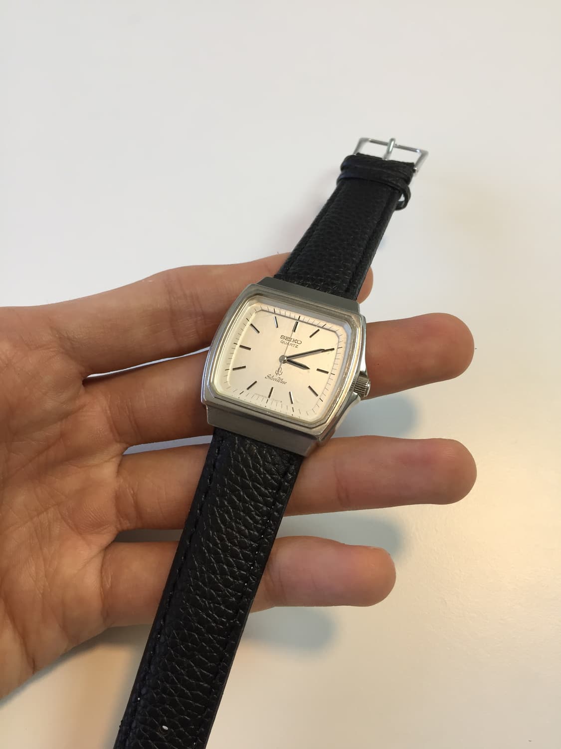 80s seiko silver wave square quartz 상품이미지3