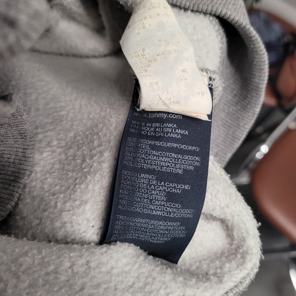 Tommy Hilfinger 타미힐피거 엘보 패치 후드집업 그레이 상품이미지6